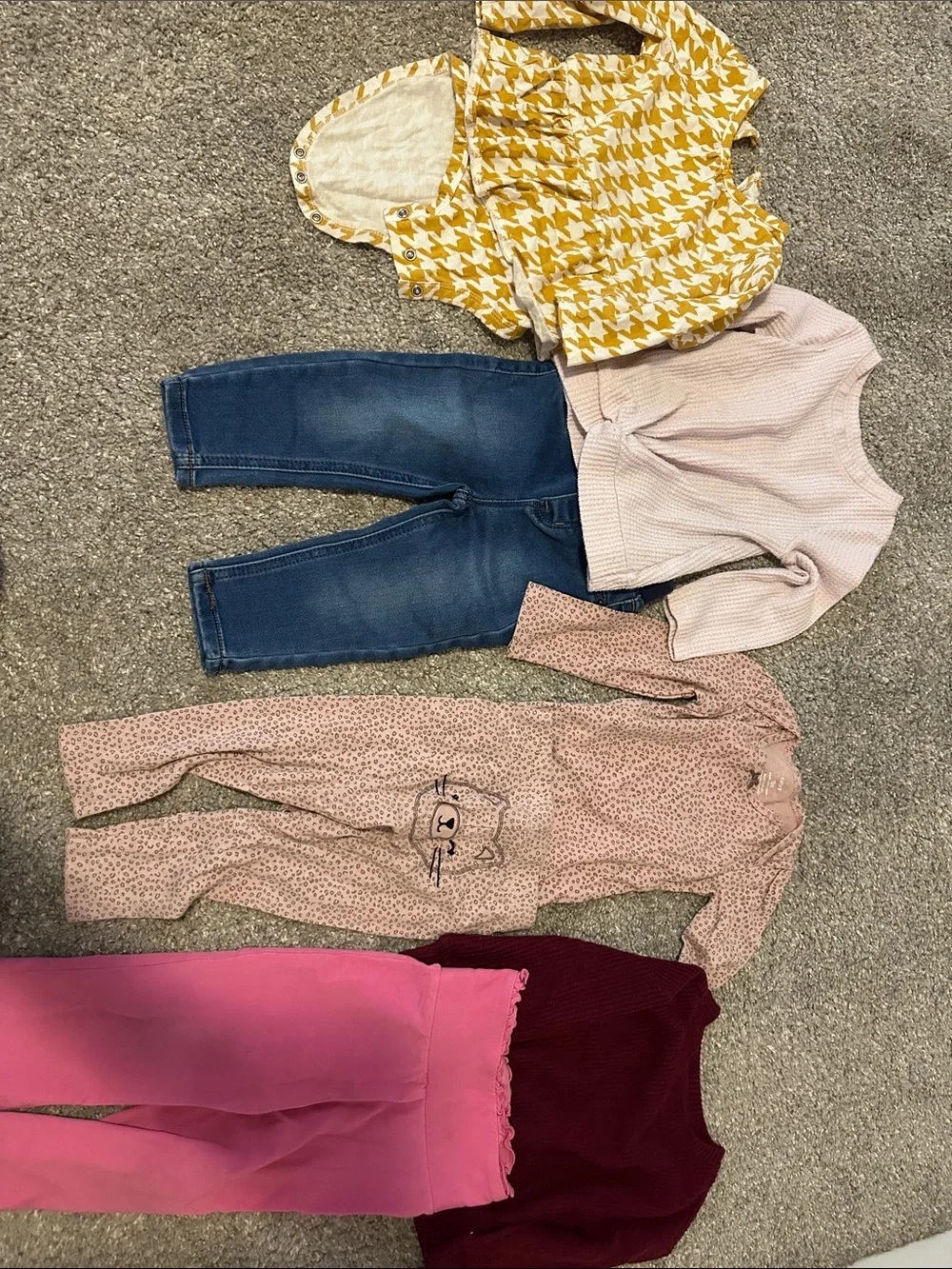 Assorted girls 18 months clothing. Carters and cat and jack